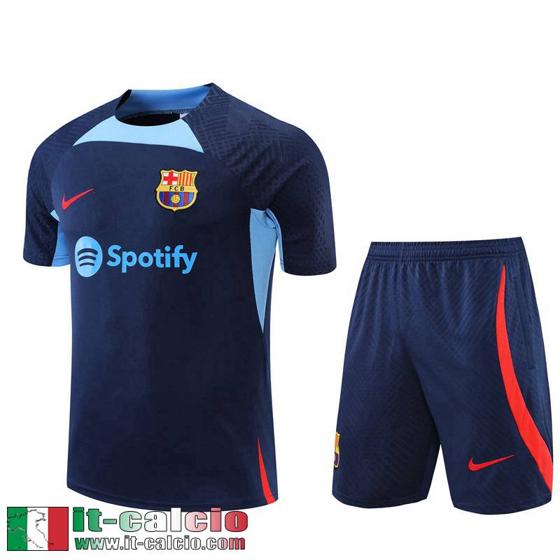 Tute Calcio T Shirt Barcelone blu navy Uomo 2022 2023 TG684