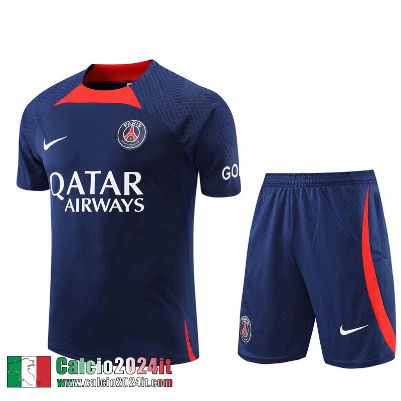 Tute Calcio T Shirt PSG blu navy Uomo 2022 2023 TG685