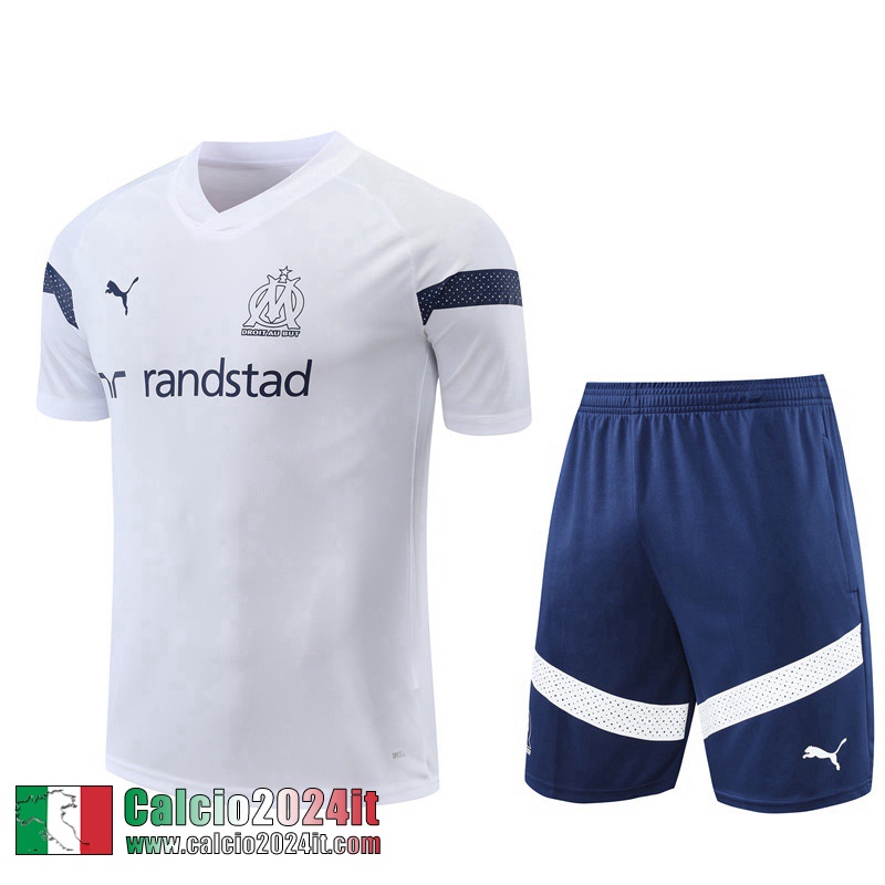 Tute Calcio T Shirt Marseille Bianco Uomo 2022 2023 TG688