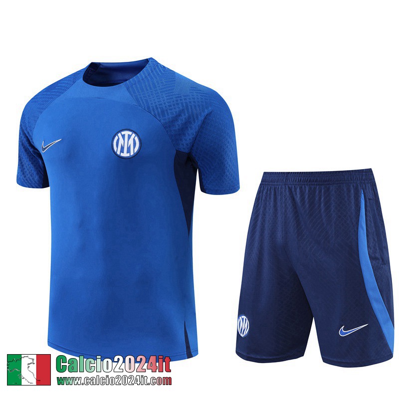 Tute Calcio T Shirt Inter Milan blu Uomo 2022 2023 TG693