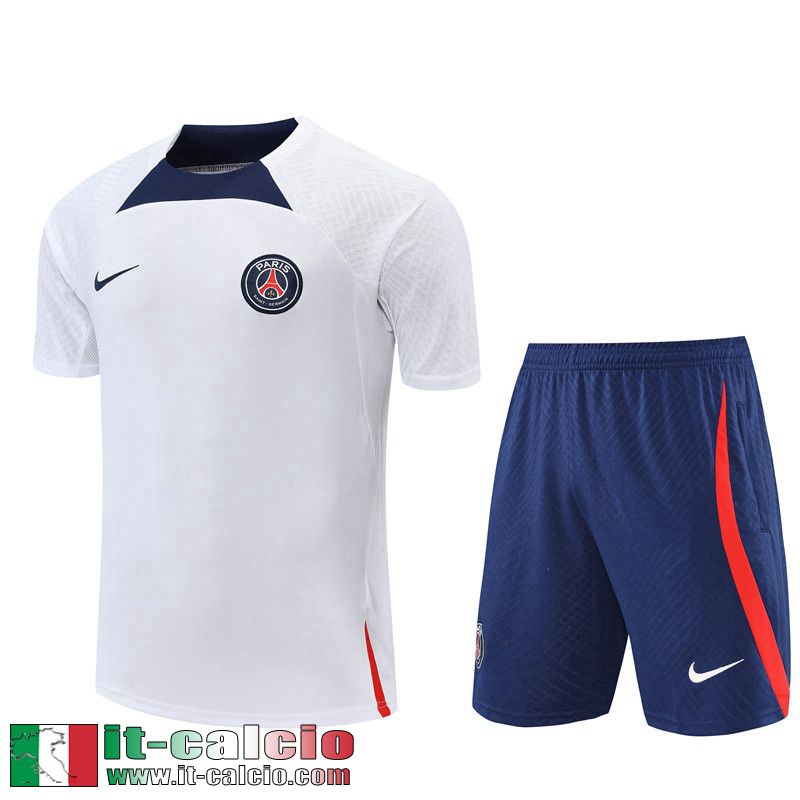 Tute Calcio T Shirt PSG Bianco Uomo 2022 2023 TG702