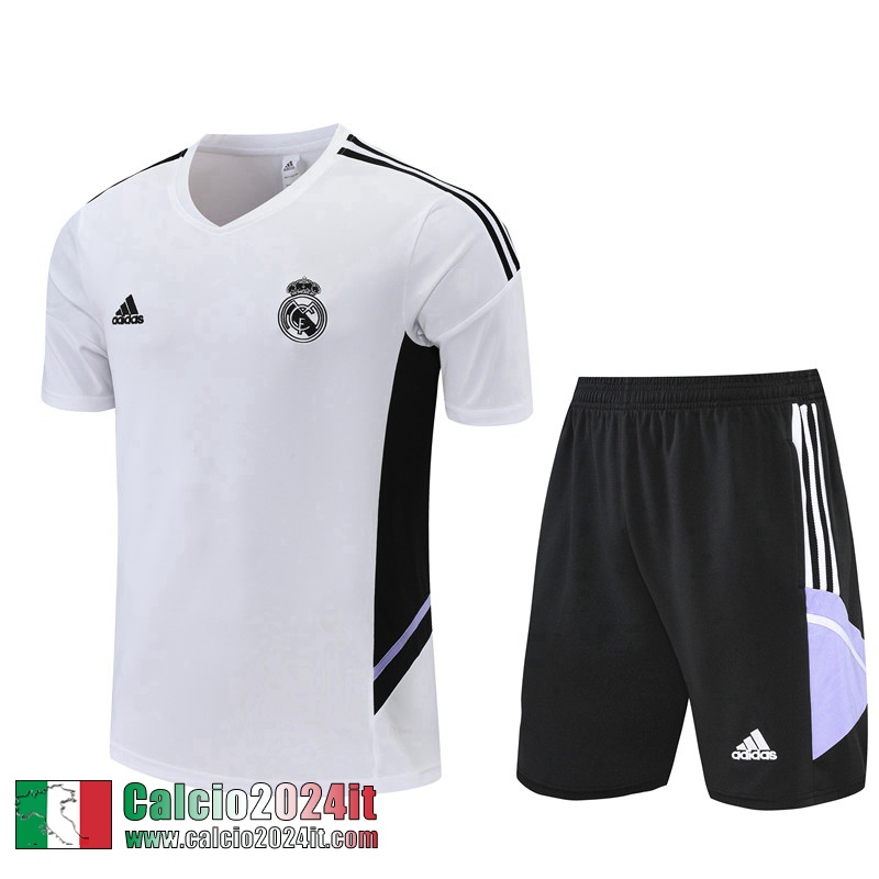 Tute Calcio T Shirt Real Madrid Bianco Uomo 2022 2023 TG703