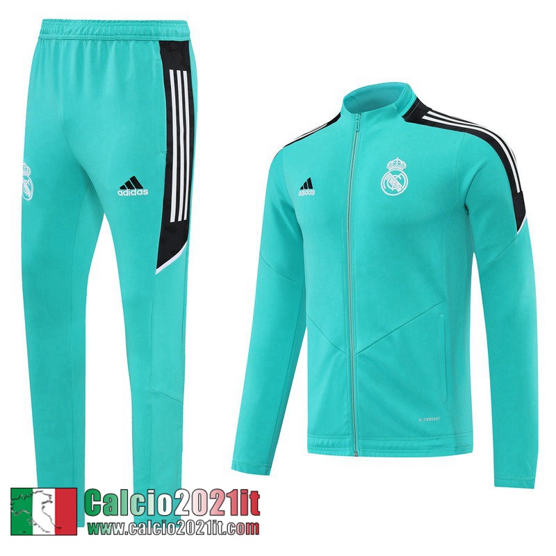 Real Madrid Full Zip Giacca cielo blu Uomo 2022 2023 JK314