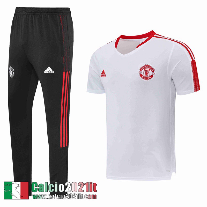 Manchester United T-Shirt Bianco Uomo 2022 2023 PL301