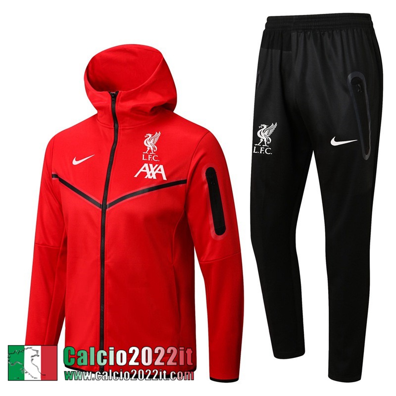 Liverpool Full Zip Hoodie - Giacca rosso Uomo 2022 2023 JK332