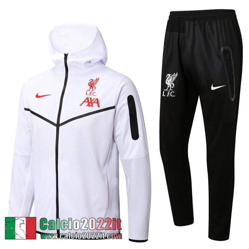 Liverpool Full Zip Hoodie - Giacca Bianco Uomo 2022 2023 JK333