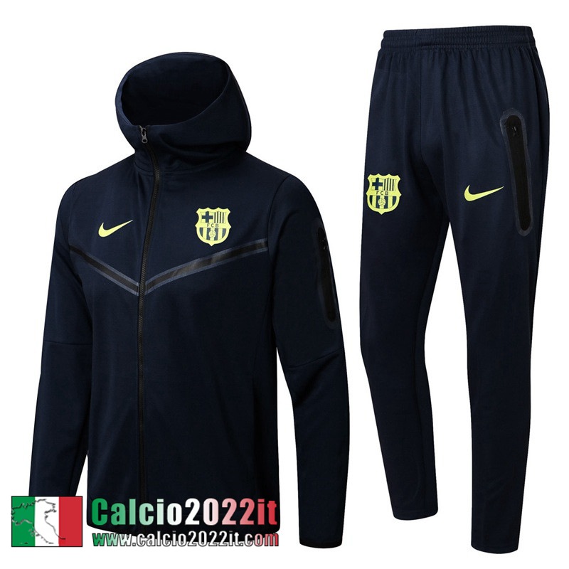 Barcellona Full Zip Hoodie - Giacca blu navy Uomo 2022 2023 JK343