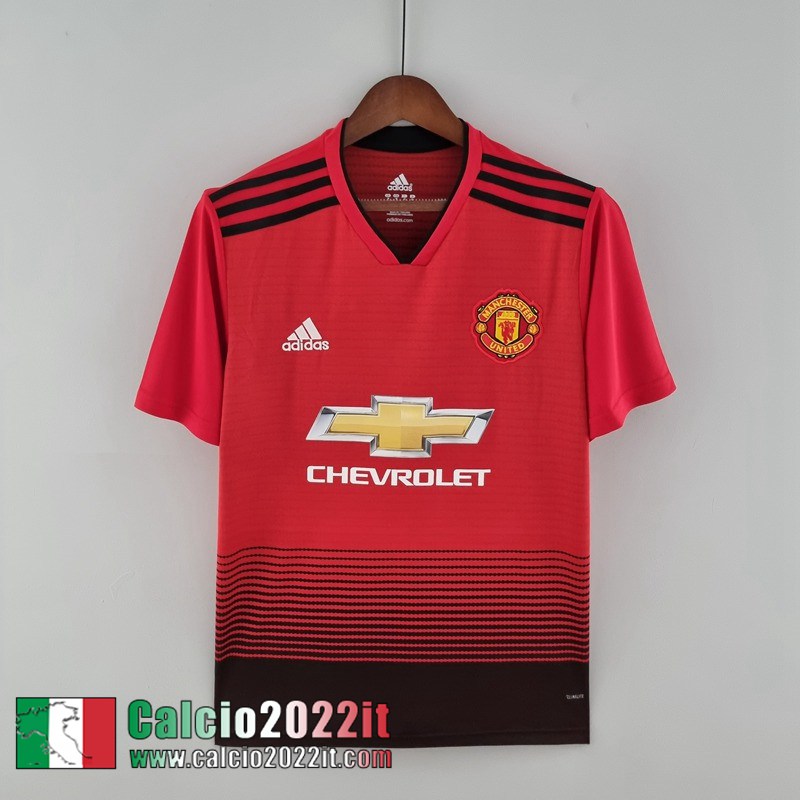 Manchester United Maglia Calcio Prima Uomo 18 19 FG114