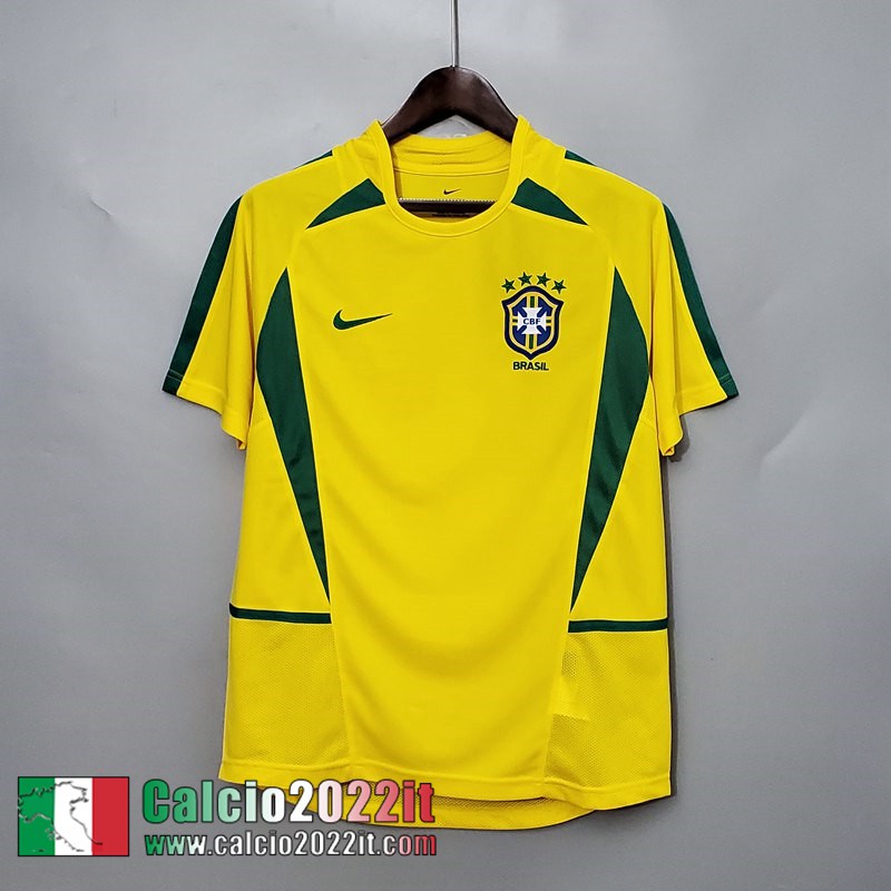 Brasile Maglia Calcio Prima Uomo 2002 FG115