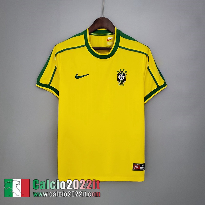 Brasile Maglia Calcio Prima Uomo 1998 FG118