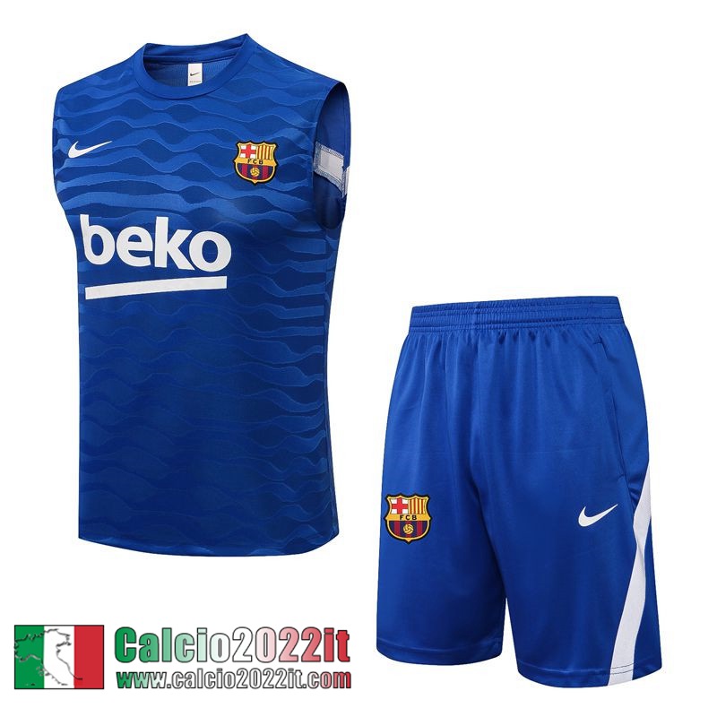 Barcellona Senza maniche blu Uomo 2021 2022 PL431