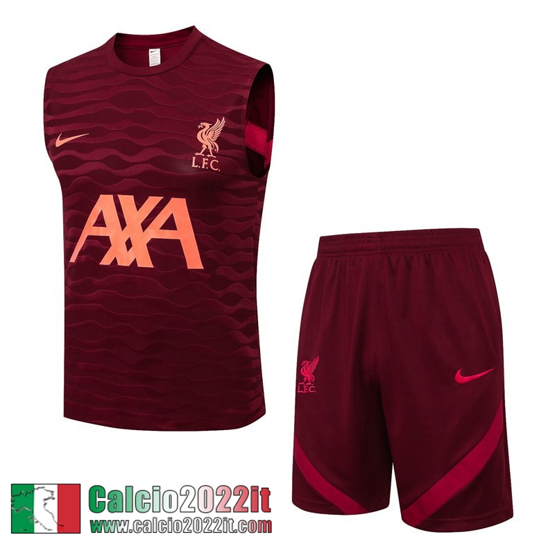 Liverpool Senza maniche rosso scuro Uomo 2021 2022 PL433