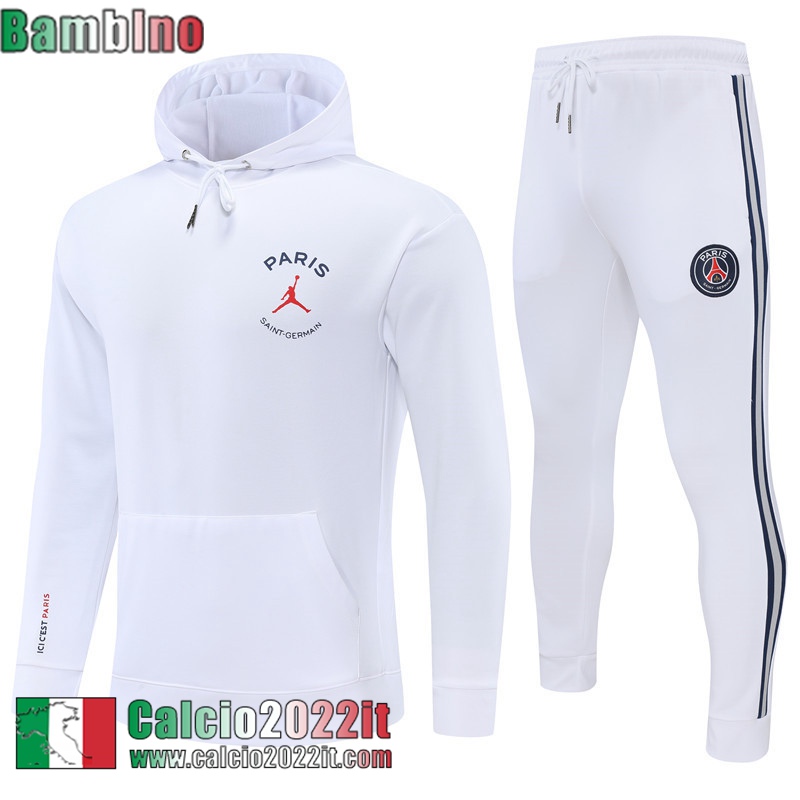PSG Felpa Sportswear Bianco Bambini 2022 2023 TK263