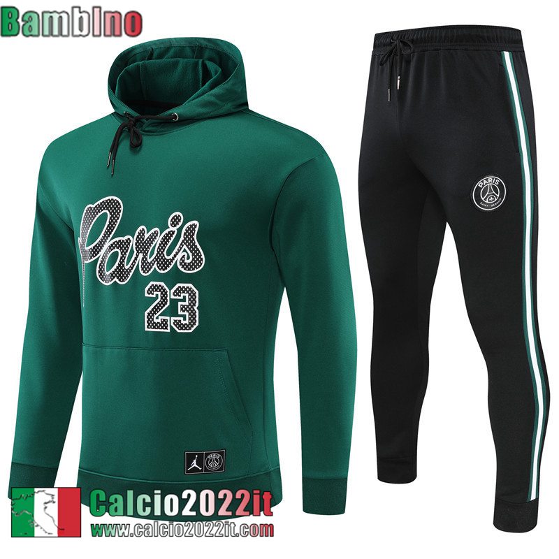 PSG Felpa Sportswear verde Bambini 2022 2023 TK268
