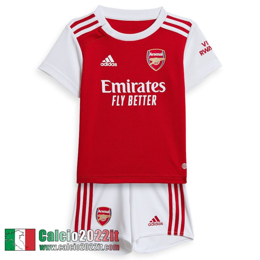 Arsenal Maglia Calcio Prima Bambini 2022 2023