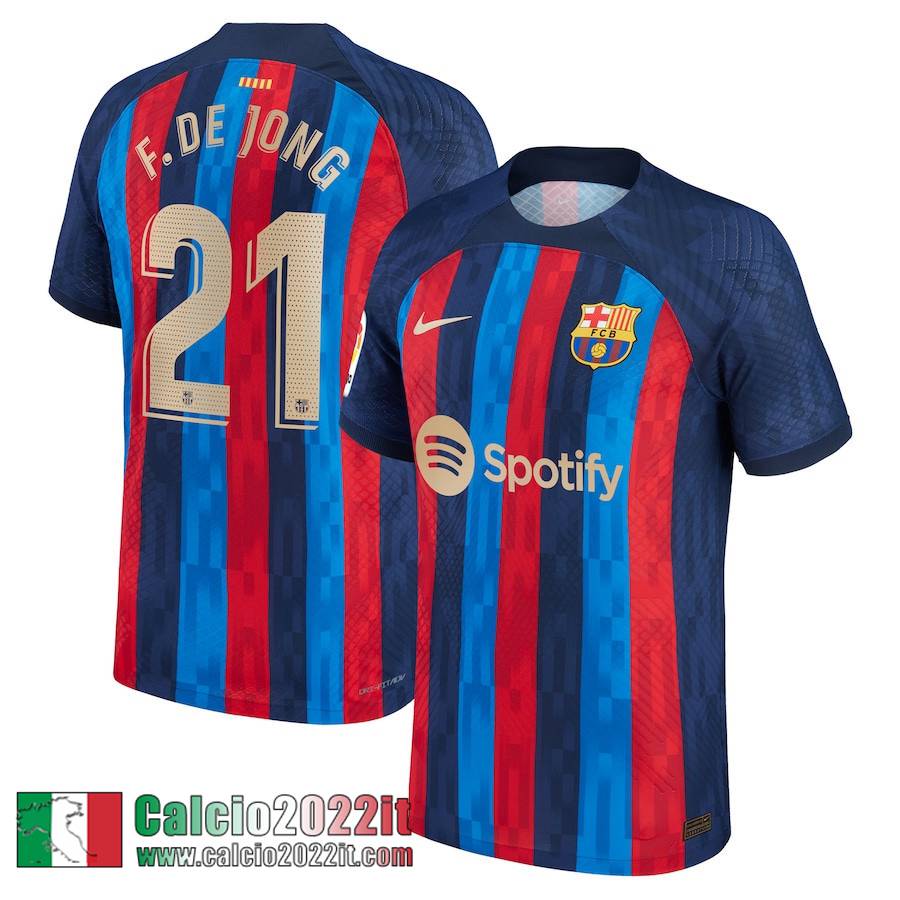 Barcellona Maglia Calcio Prima Uomo 2022 2023 Frenkie de Jong 21