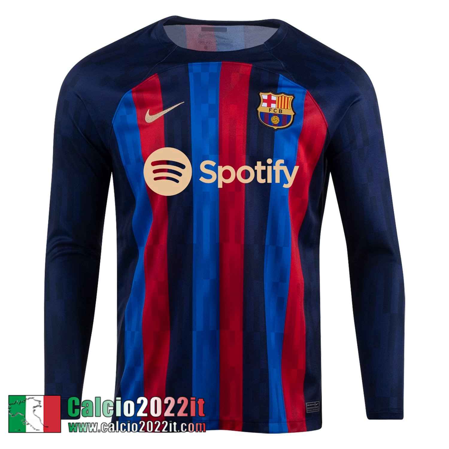 Barcellona Maglia Calcio Manga Larga Prima Uomo 2022 2023