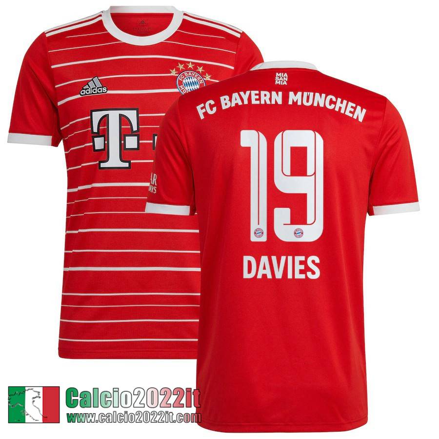 Bayern Monaco Maglia Calcio Prima Uomo 2022 2023 Davies 19