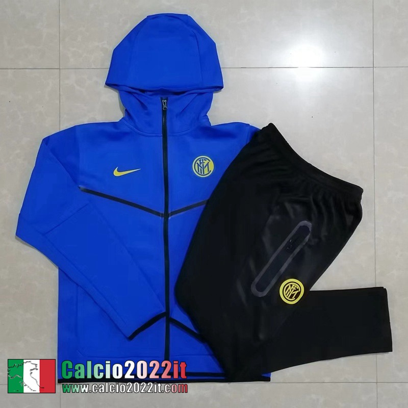 Inter Milan Full Zip Hoodie - Giacca blu Uomo 2022 2023 JK418