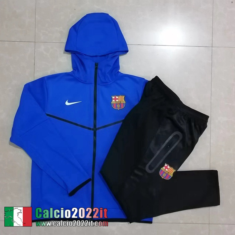 Barcellona Full Zip Hoodie - Giacca blu Uomo 2022 2023 JK419