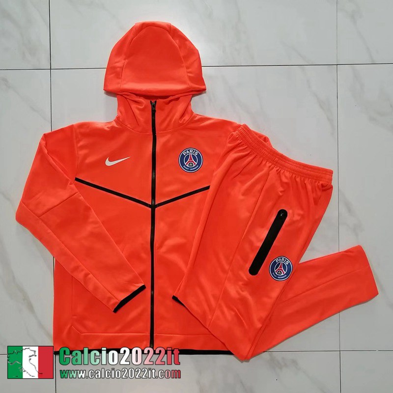 PSG Full Zip Hoodie - Giacca arancia Uomo 2022 2023 JK424