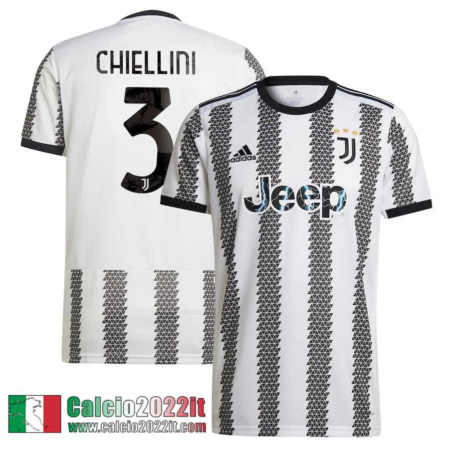 Juventus Maglia Calcio Prima Uomo 2022 2023 Chiellini 3