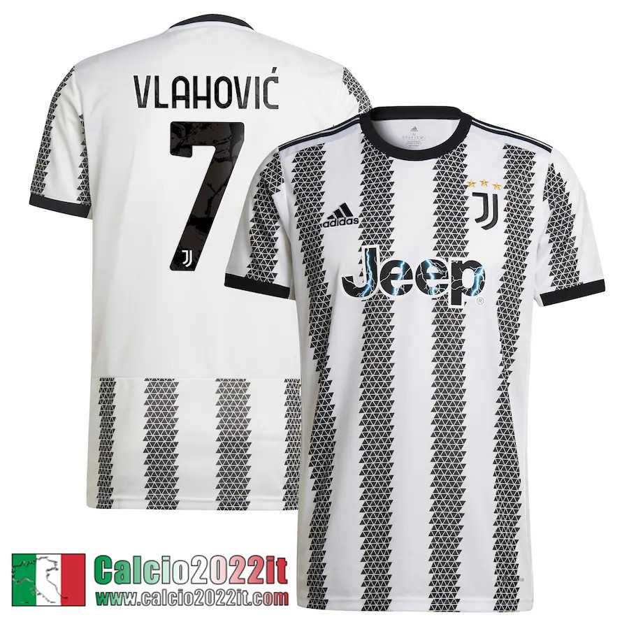 Juventus Maglia Calcio Prima Uomo 2022 2023 Vlahovic 7