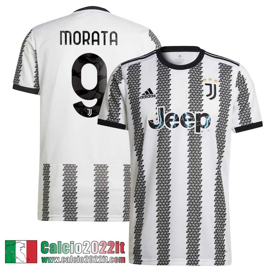 Juventus Maglia Calcio Prima Uomo 2022 2023 Morata 9