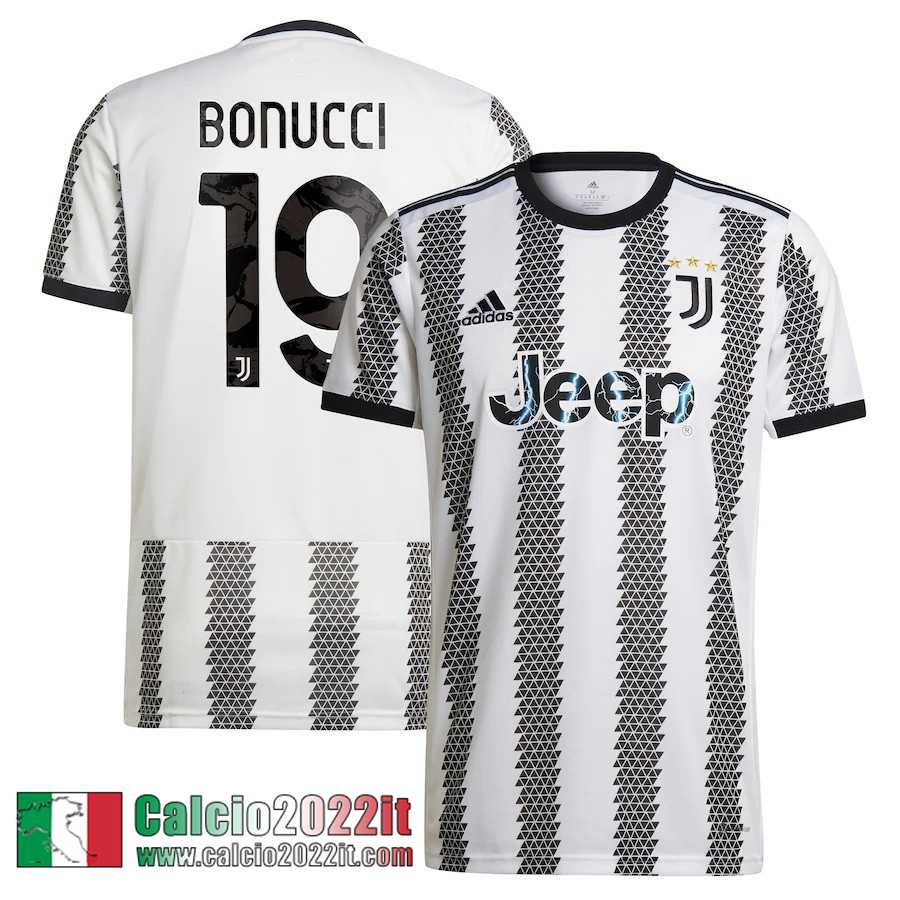 Juventus Maglia Calcio Prima Uomo 2022 2023 Bonucci 19