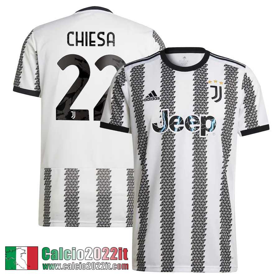Juventus Maglia Calcio Prima Uomo 2022 2023 Chiesa 22