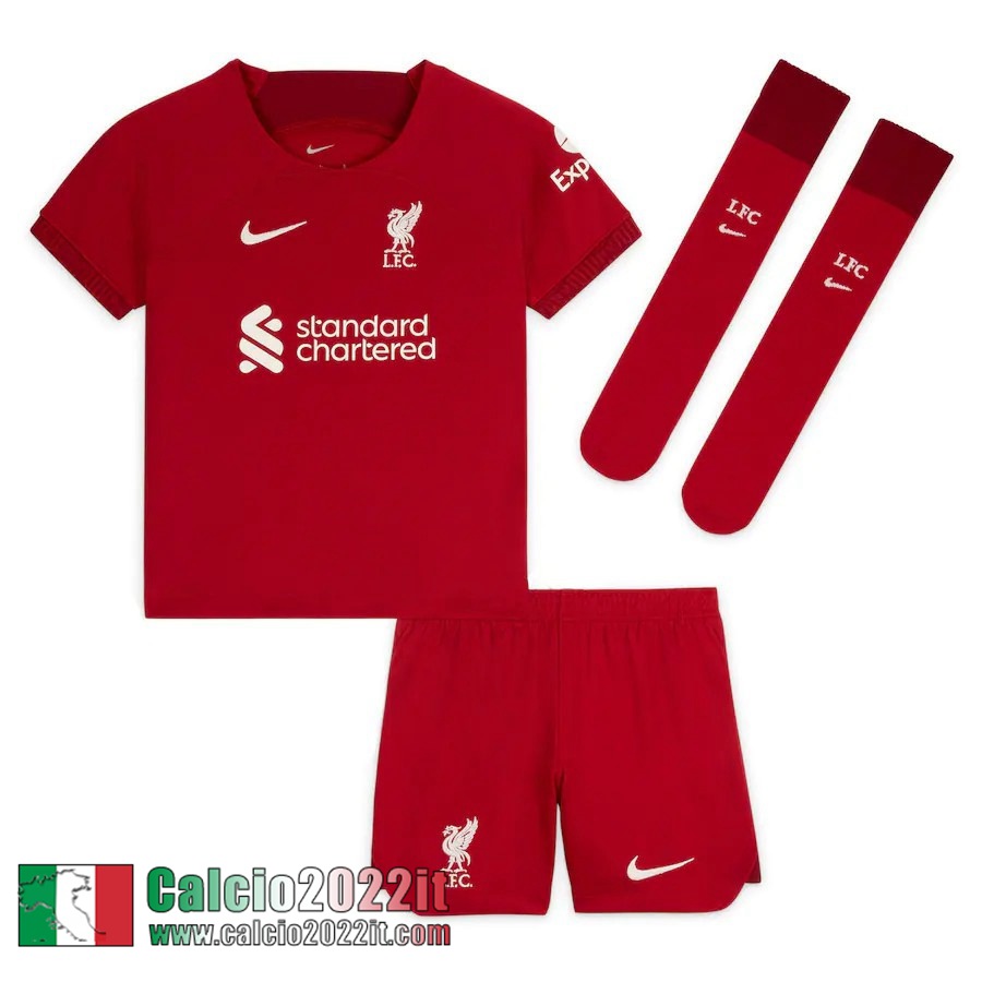 Liverpool Maglia Calcio Prima Bambini 2022 2023