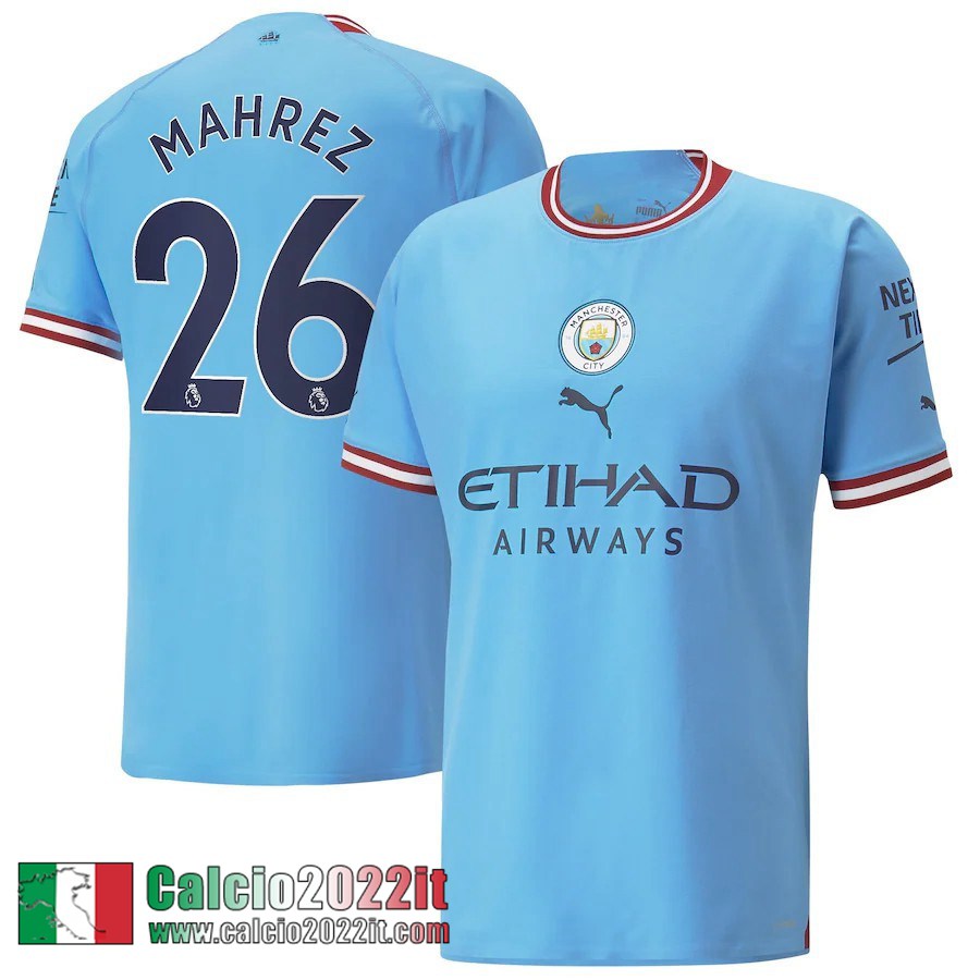 Manchester City Maglia Calcio Prima Uomo 2022 2023 Mahrez 26