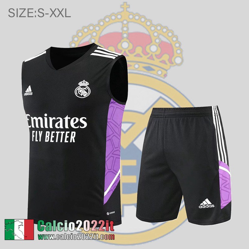 Real Madrid Senza maniche Nero Uomo 2022 2023 PL511