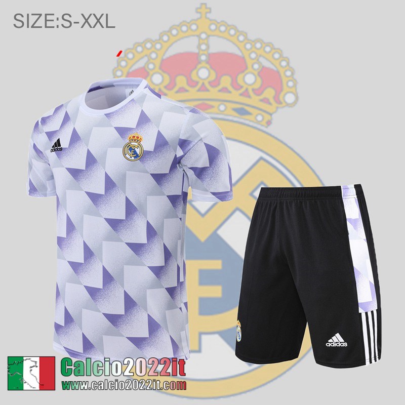 Real Madrid T-Shirt bianco porpora Uomo 2022 2023 PL601