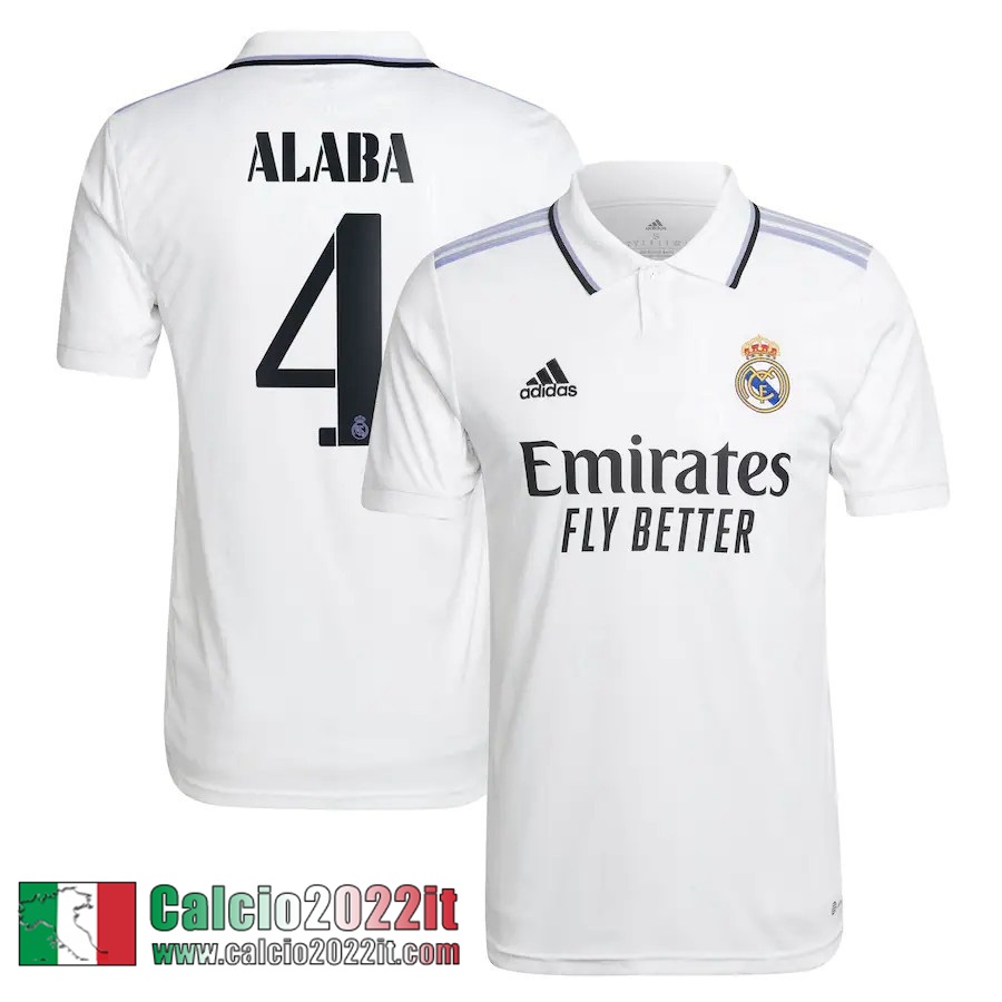 Real Madrid Maglia Calcio Prima Uomo 2022 2023 Alaba 4