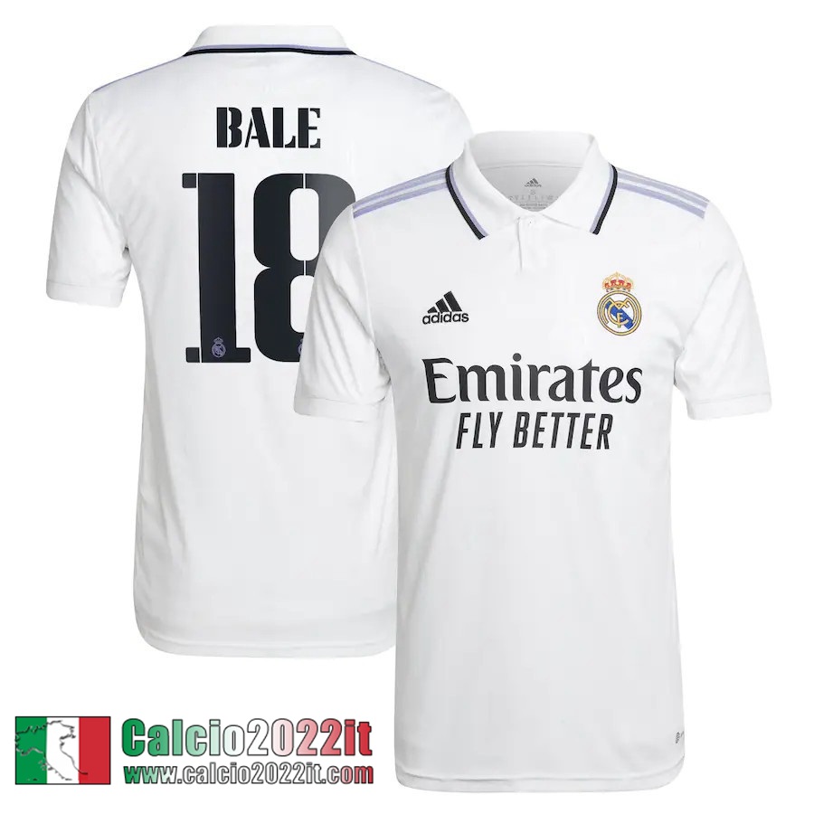 Real Madrid Maglia Calcio Prima Uomo 2022 2023 Bale 18