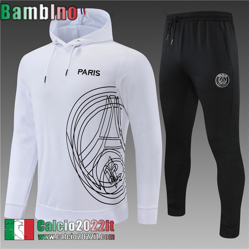 PSG Felpa Sportswear Bianco Bambini 2022 2023 TK292