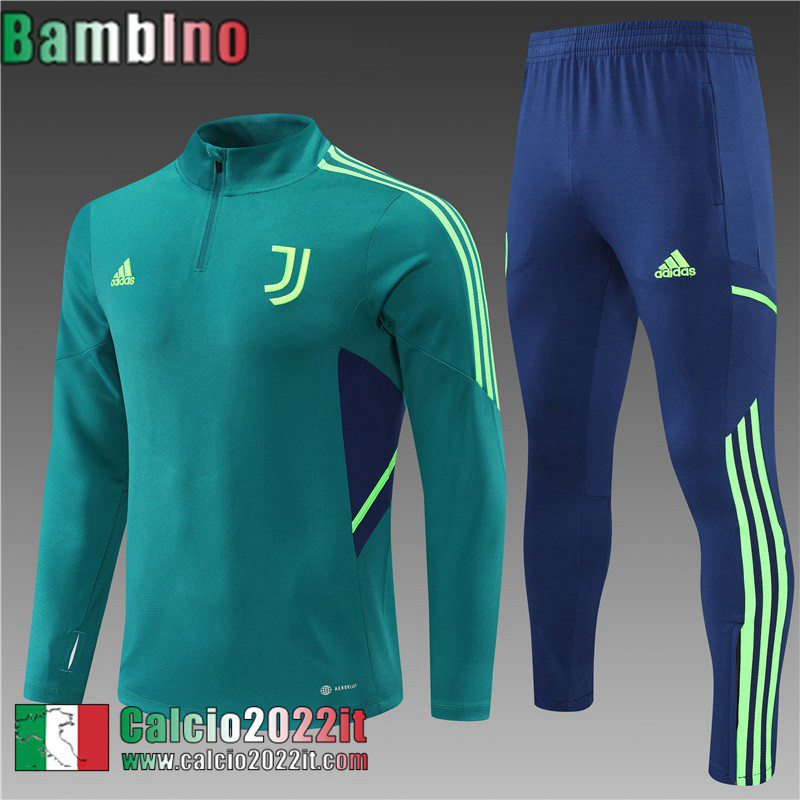 Juventus Tute Calcio verde Bambini 2022 2023 TK297