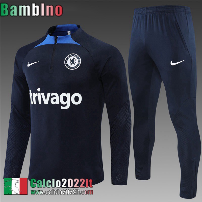 Chelsea Tute Calcio blu Bambini 2022 2023 TK308