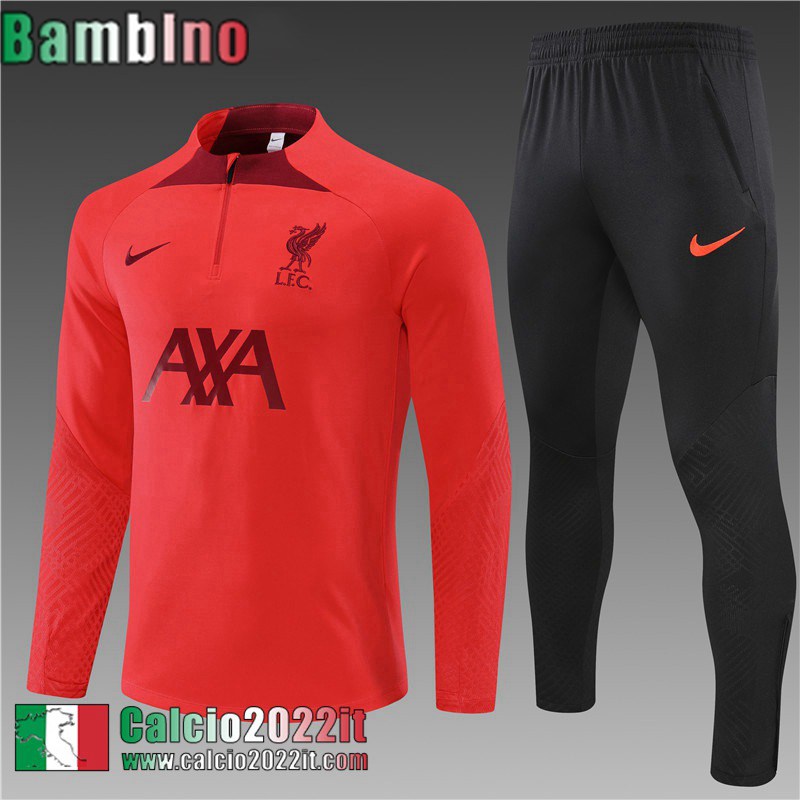 Liverpool Tute Calcio rosso Bambini 2022 2023 TK309