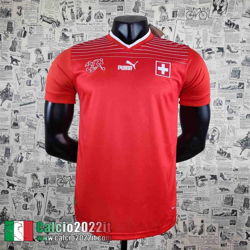 Svizzera Maglia Calcio Coppa del Mondo Prima Uomo 2022 AG74