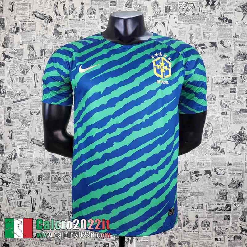 Brasile Maglia Calcio Verde blu Uomo 2022 AG78