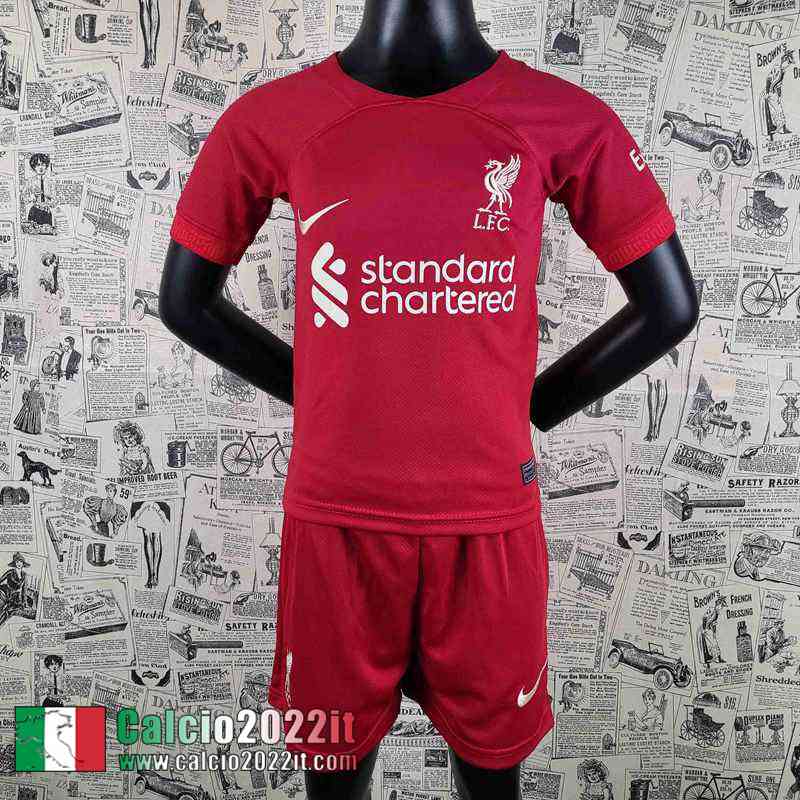 Liverpool Maglia Calcio Rosso Bambini 2022 2023 AK09