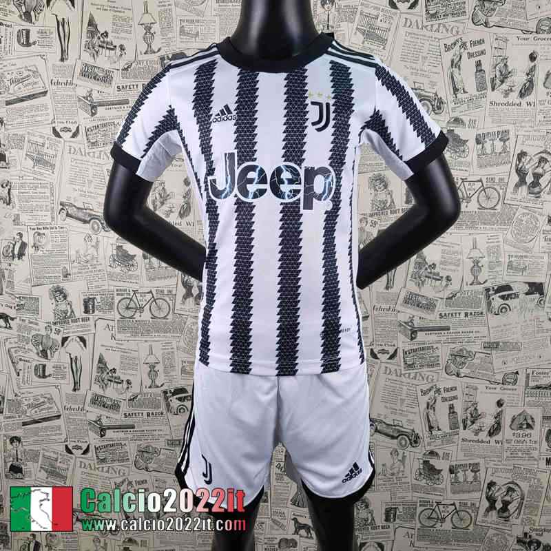 Juventus Maglia Calcio Prima Bambini 2022 2023 AK22