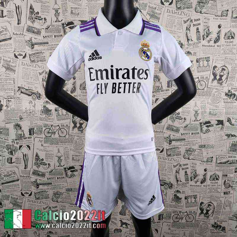 Real Madrid Maglia Calcio Prima Bambini 2022 2023 AK29