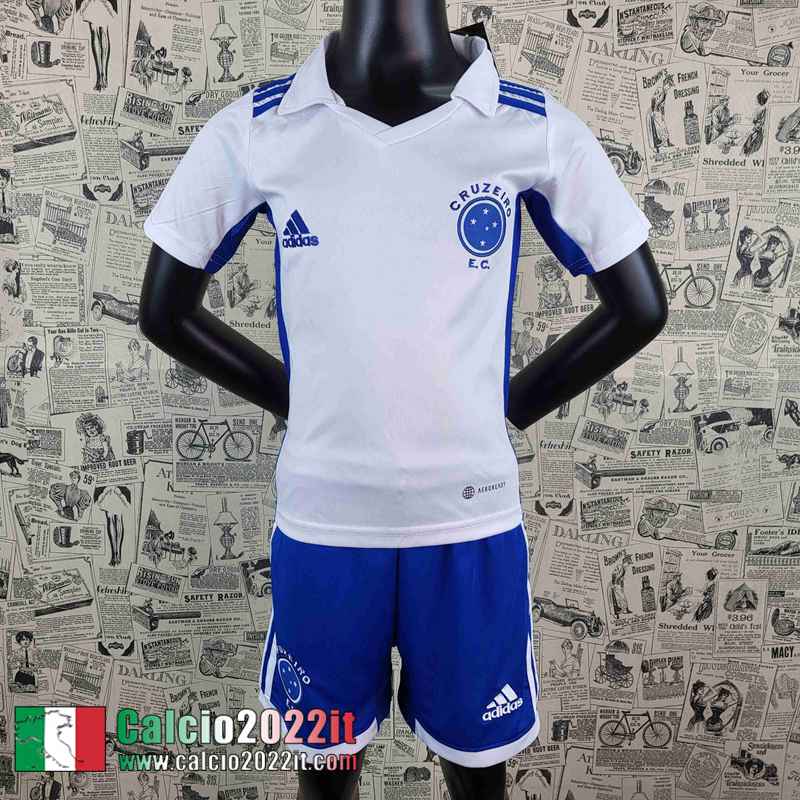 Cruzeiro Maglia Calcio Seconda Bambini 2022 2023 AK45