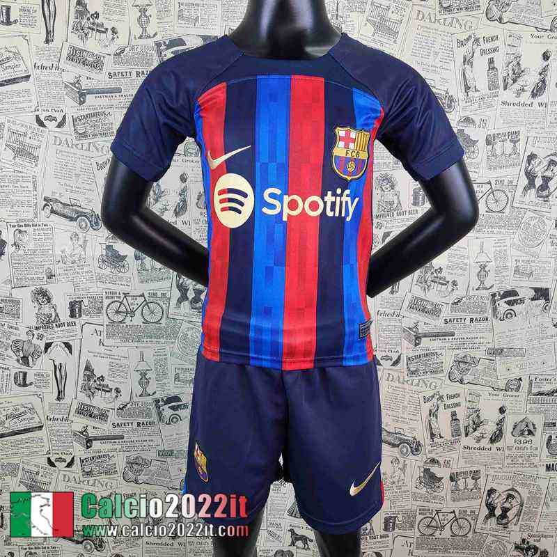 Barcellona Maglia Calcio Prima Bambini 2022 2023 AK50