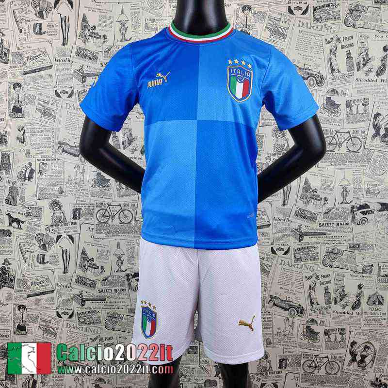 Italia Maglia Calcio Prima Bambini 2022 2023 AK52