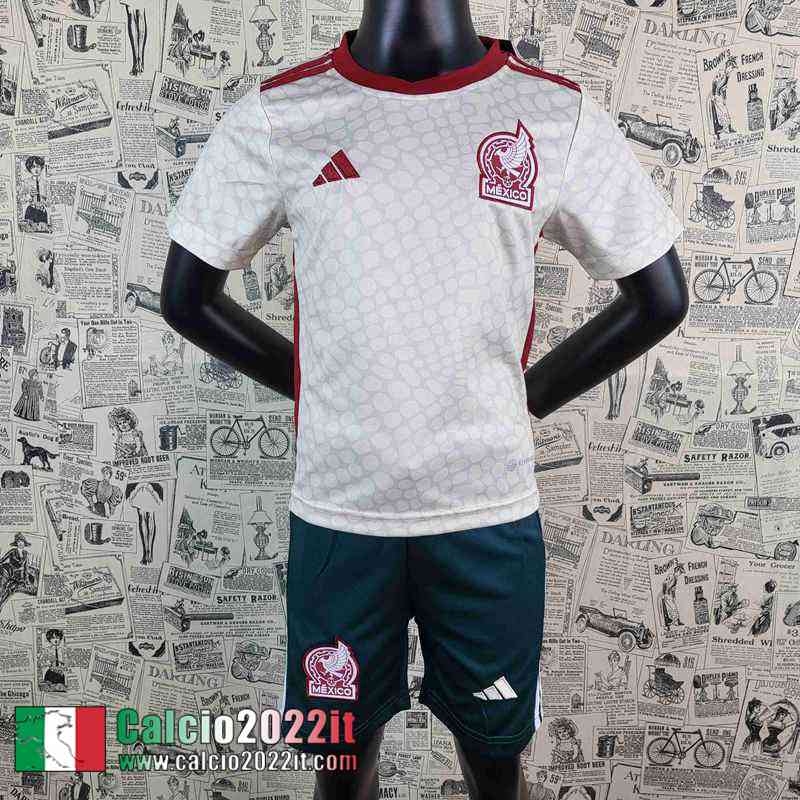 Messico Maglia Calcio Coppa del Mondo Seconda Bambini 2022 AK54