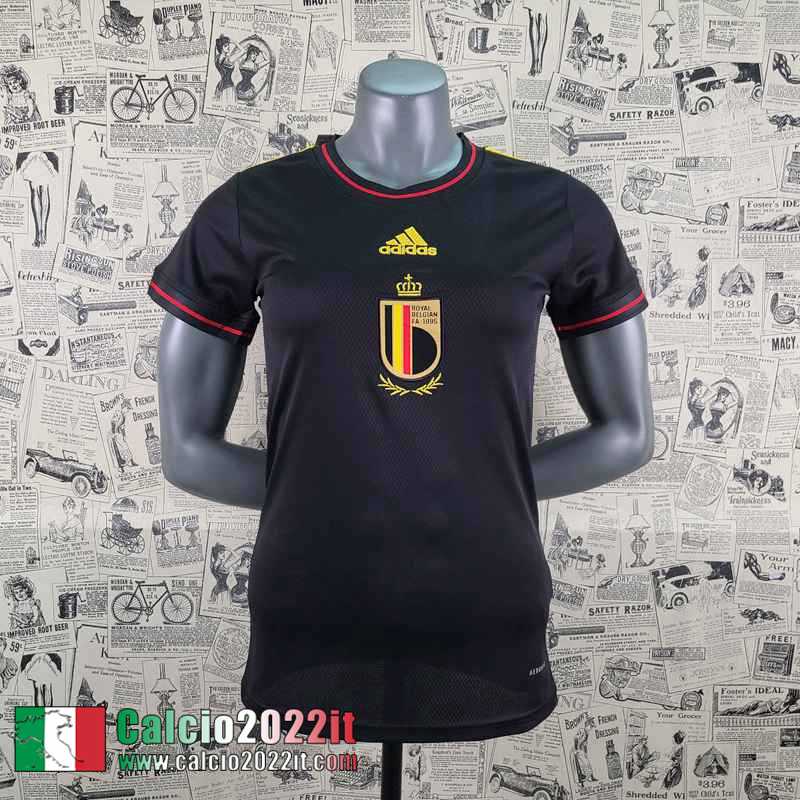 Belgio Maglia Calcio Coppa del Mondo Nero Donna 2022 2023 AW22